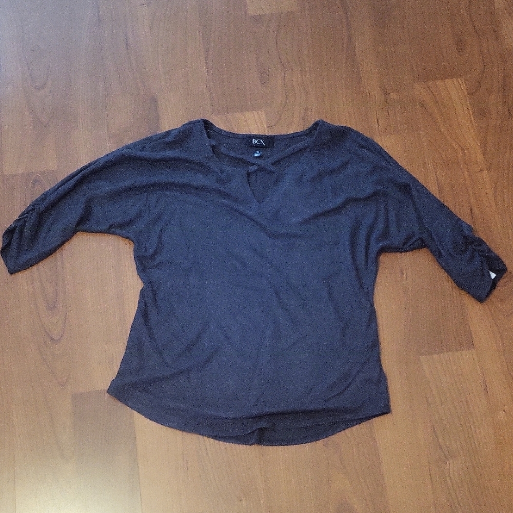BCX Grey Blouse/Doloman Sweater XS